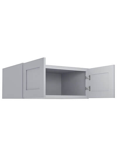 Lait Grey Shaker 36 in. W x 24 in. D x 15 in. H Refrigerator Wall Cabinet