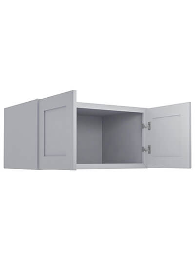 Lait Grey Shaker 36 in. W x 24 in. D x 18 in. H Refrigerator Wall Cabinet
