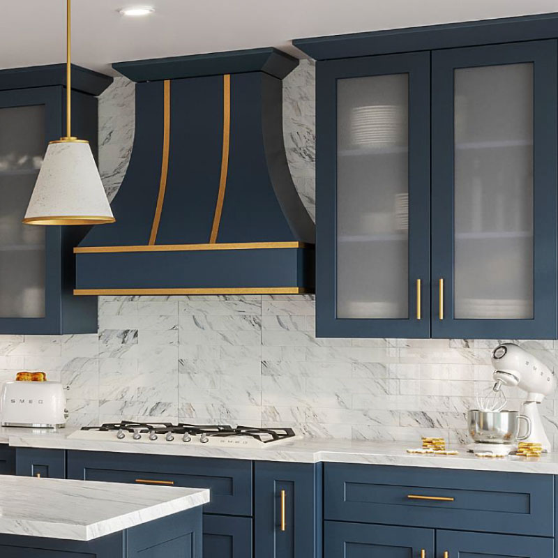 Oceana Blue Shaker Kitchen Cabinets | CabinetSelect.com