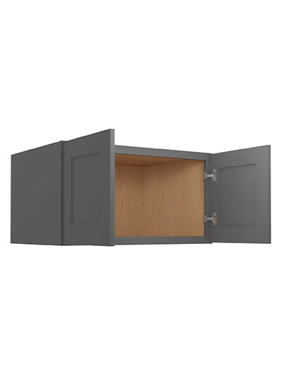 SG-W331824: Shaker Grey 33″ Wall Refrigerator Cabinets 18″ H (24″ Deep)