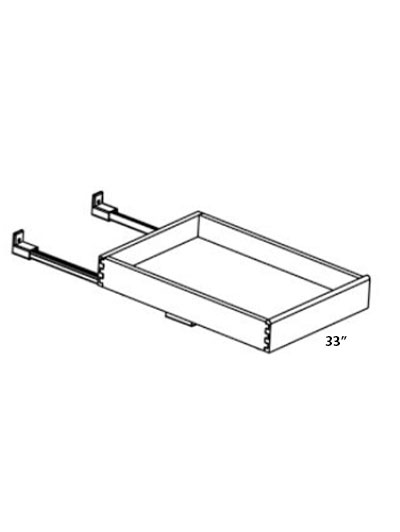 Pristine White Shaker 33″ Roll Out Tray
