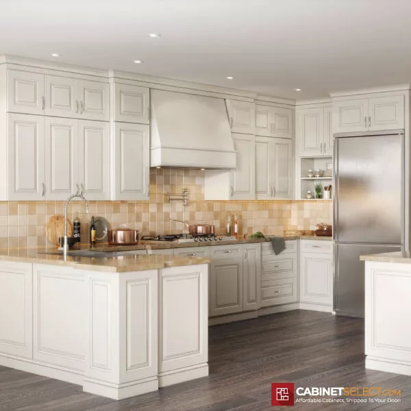 Ashville Antique White Kitchen Cabinet Line Category | CabinetSelect.com