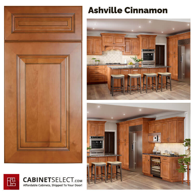 Ashville Cinnamon Kitchen Cabinet Line | CabinetSelect.com