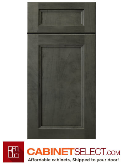 Double Shaker Smoky Grey Door Sample | CabinetSelect.com