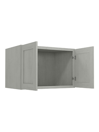 AN-W362424B: Nova Light Grey Shaker 36″ Refrigerator Wall Cabinet 24″ deep