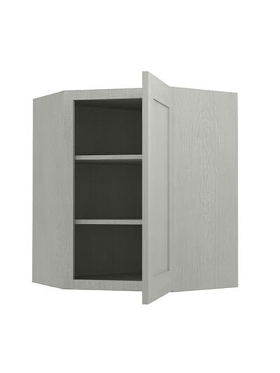AN-WDC2430: Nova Light Grey Shaker 24″ Diagonal Corner Wall Cabinet