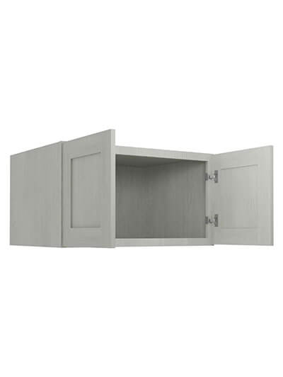 AN-W332424B: Nova Light Grey Shaker 33″ Refrigerator Wall Cabinet 24″ Deep