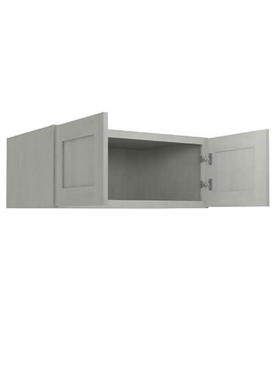 AN-W361524B: Nova Light Grey Shaker 36″ Refrigerator Wall Cabinet 24″ deep