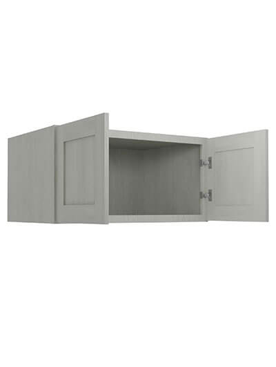 AN-W361824B: Nova Light Grey Shaker 36″ Refrigerator Wall Cabinet 24″ deep