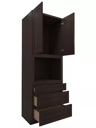 AP-OC3396B: Pepper Shaker 33″ 3 Drawer 2 Door Oven Cabinet