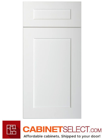 Pristine White Shaker Door Sample | CabinetSelect.com