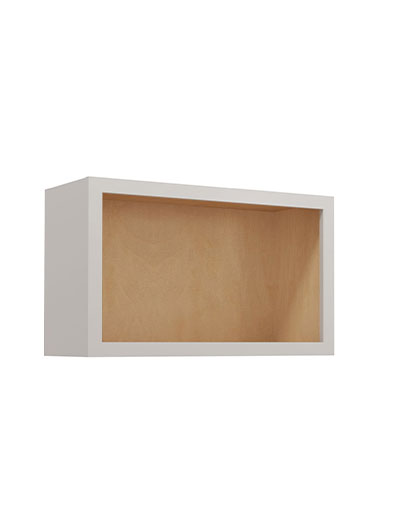 SD-WOC3018: Shaker Dove 30″ Wall Open Cabinet