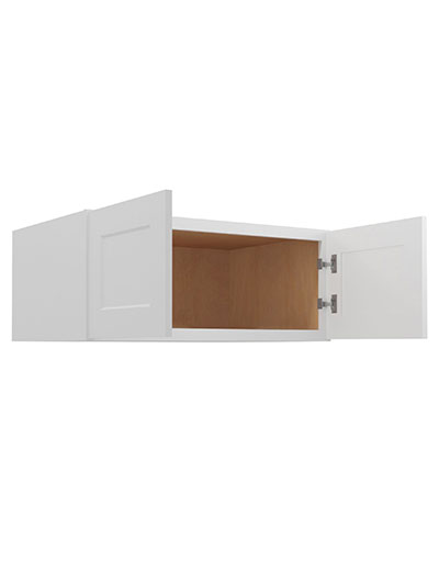 WS-W361524: Shaker White 36″ Wall Refrigerator Cabinets 15″ H (24″ Deep)