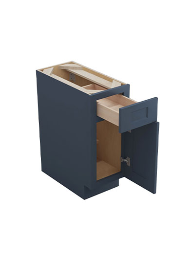 Oceana Blue Shaker 9″ Single Drawer, Single Door Base Cabinet