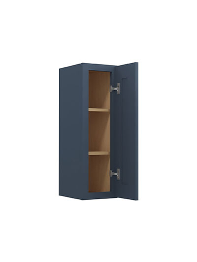 Oceana Blue Shaker 9×30 Single Door Wall Cabinet