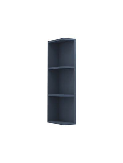 Oceana Blue Shaker 9×30 Wall End Open Shelf