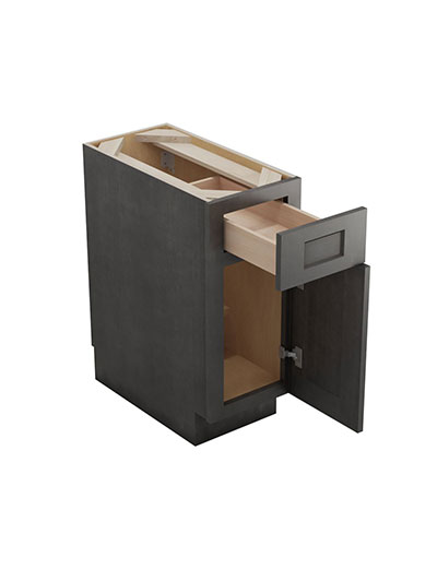 SCN-B12: Shaker Cinder 12″ Single Drawer Single Door Base Cabinet
