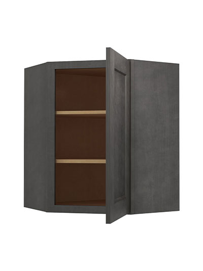 SCN-DCW2430: Shaker Cinder 30″ High Diagonal Wall Cabinet