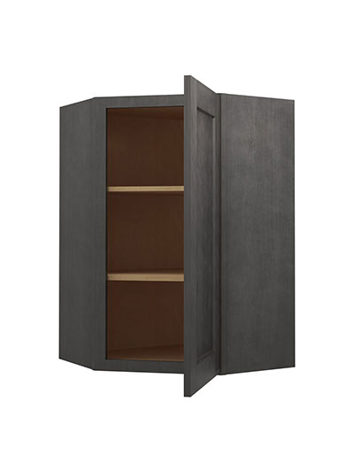 SCN-DCW2436: Shaker Cinder 36″ High Diagonal Wall Cabinet