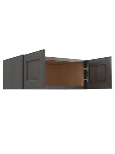 SCN-W361524: Shaker Cinder 36″ Wall Refrigerator Cabinets 15″ H (24″ Deep)