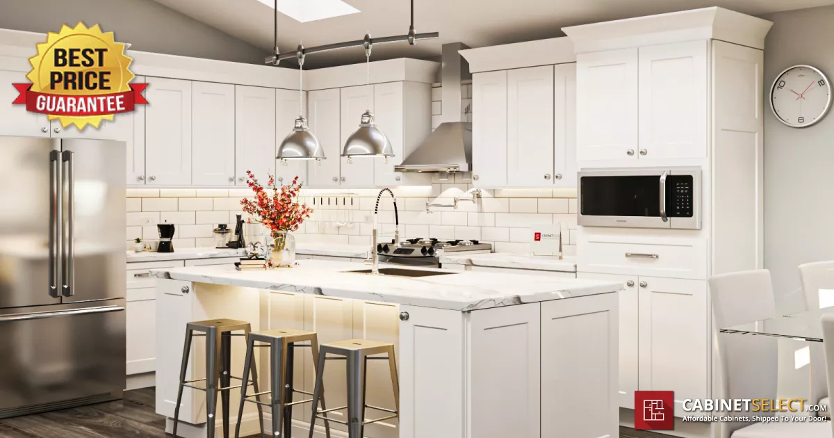 White Kitchen Cabinets | White RTA Kitchen Cabinets | CabinetSelect.com