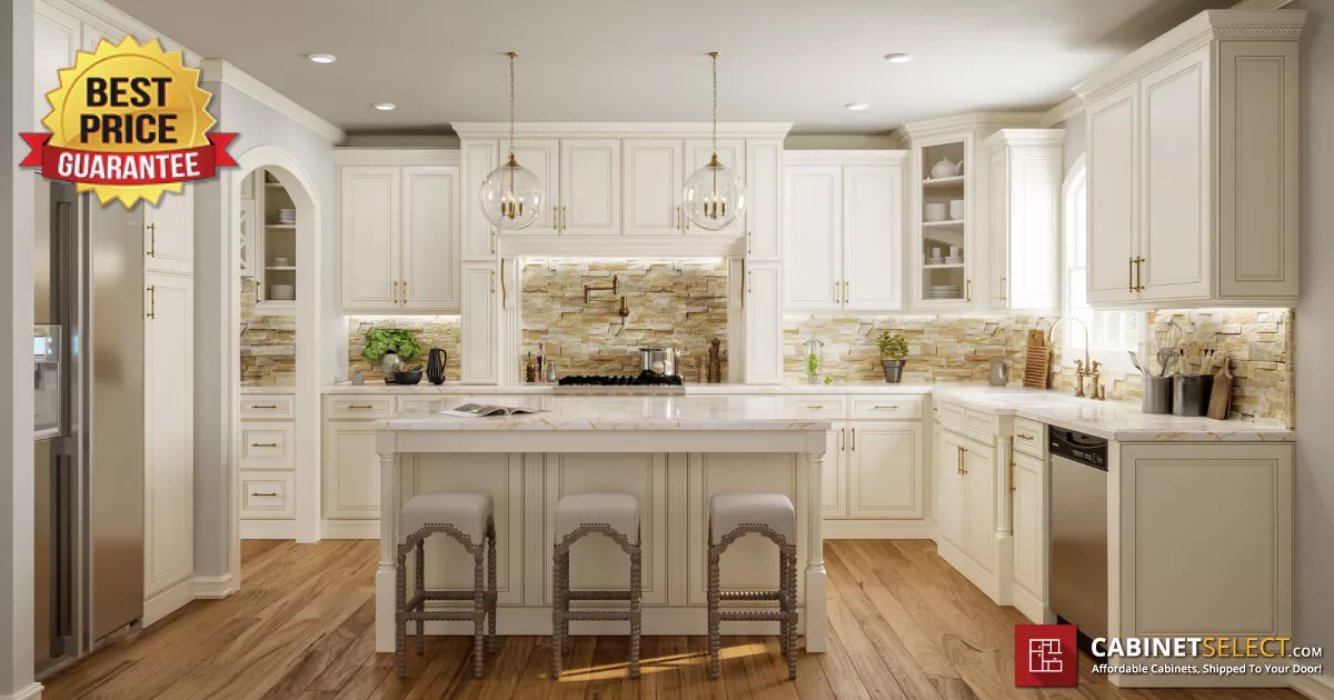 Antique White Kitchen Cabinets | CabinetSelect.com