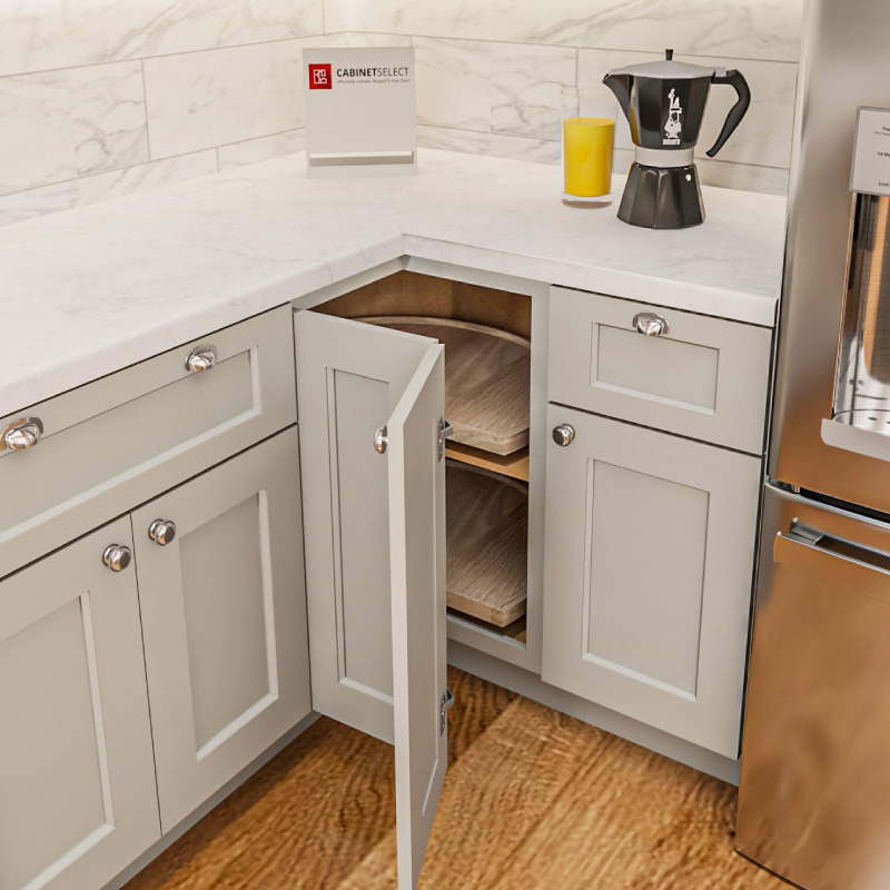 Rockport Grey Kitchen Cabinet Closeup | CabinetSelect.com