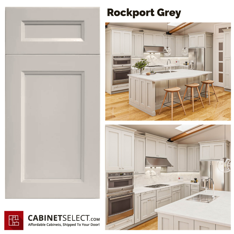 10×10 Rockport Grey Kitchen by CabinetSelect