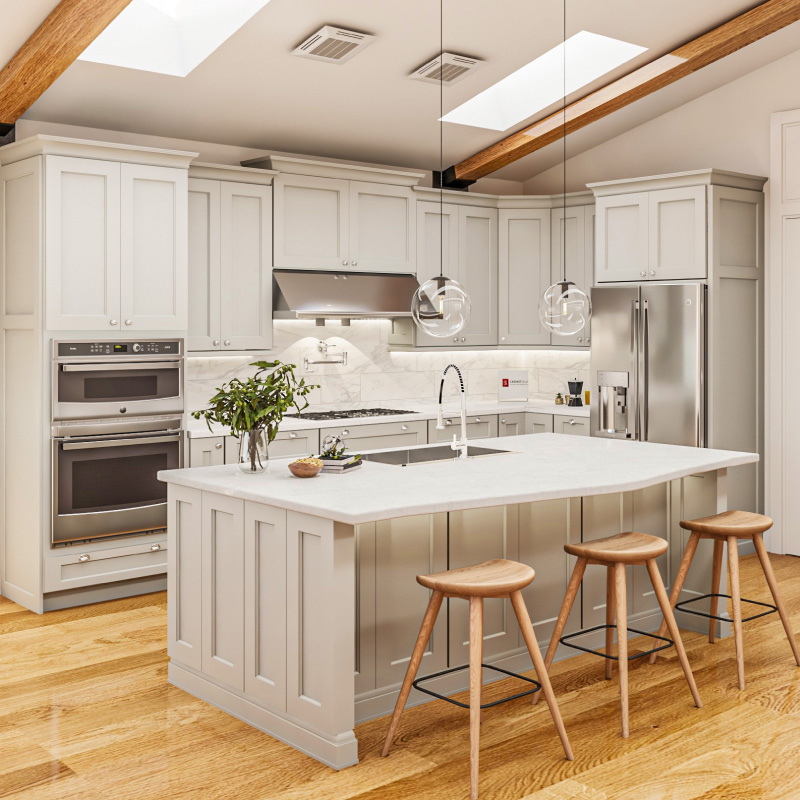 Rockport Grey Kitchen Cabinets | CabinetSelect.com