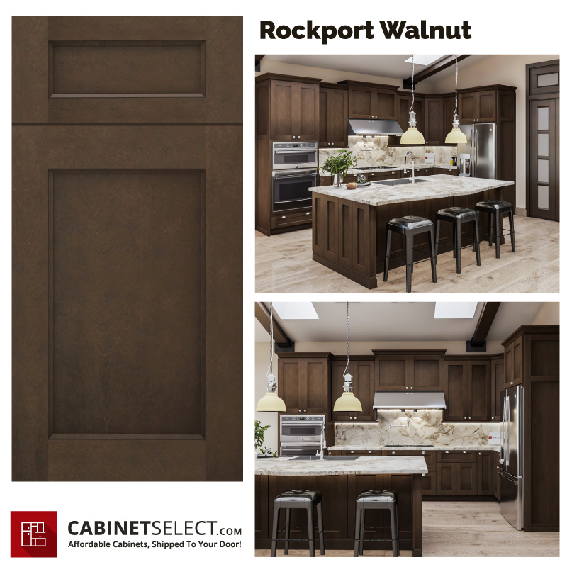 Rockport Walnut Kitchen Cabinet Line | CabinetSelect.com