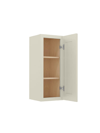 SA-W1530: Shaker Antique White 15″ Single Door 30″ High Wall Cabinet