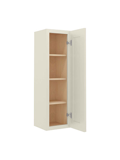 SA-W1542: Shaker Antique White 15″ Single Door 42″ High Wall Cabinet