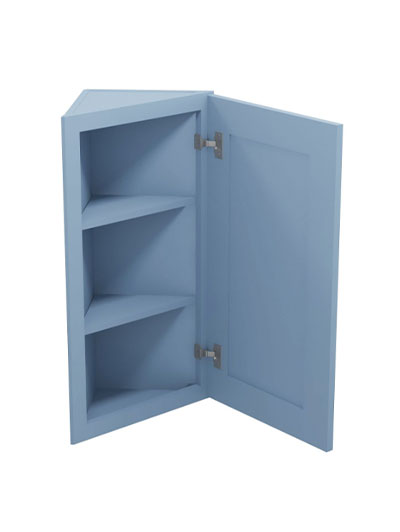 AX-AW36: Xterra Blue Shaker 36″ Angled Wall End Cabinet