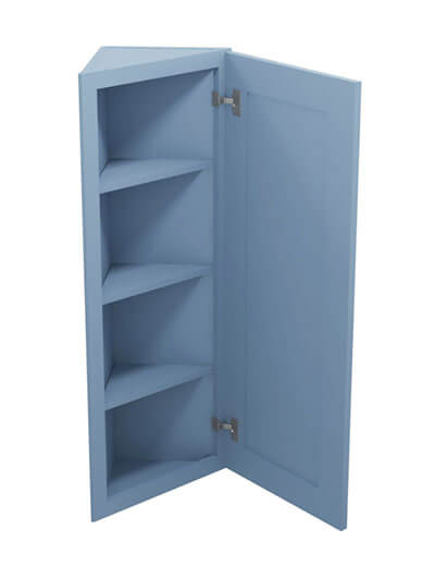 AX-AW42: Xterra Blue Shaker 42″ Angled Wall End Cabinet
