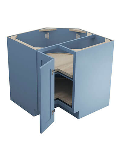 AX-LS3612: Xterra Blue Shaker 36″ Lazy Susan Base Cabinet