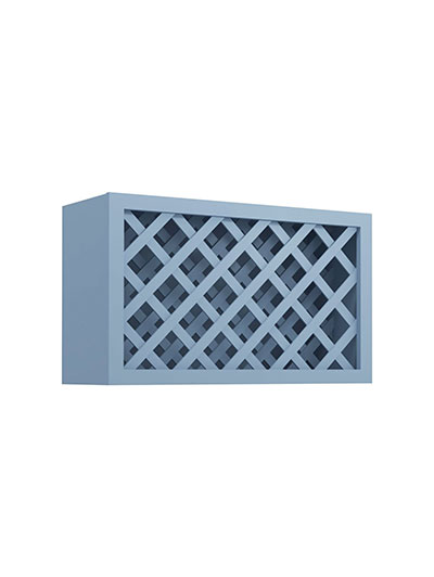 AX-W3018WR: Xterra Blue Shaker 30″ Wine Rack Wall Cabinet