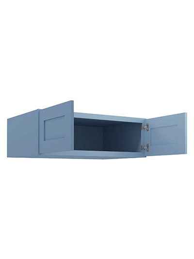 AX-W361224B: Xterra Blue Shaker 36″ Refrigerator Wall Cabinet 24″ deep