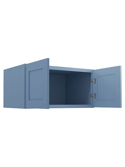 AX-W361824B: Xterra Blue Shaker 36″ Refrigerator Wall Cabinet 24″ deep