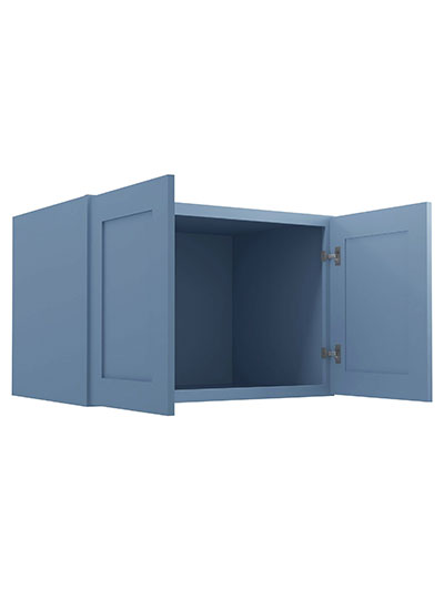 AX-W362424B: Xterra Blue Shaker 36″ Refrigerator Wall Cabinet 24″ deep