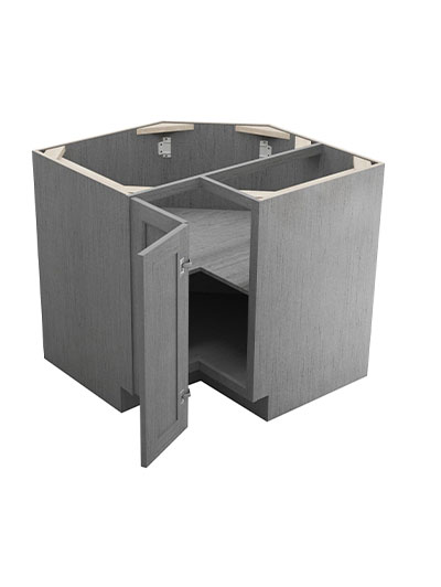 TG-LS3612S: Midtown Grey 36″ Easy Reach Corner Cabinet
