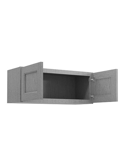 TG-W3612B: Midtown Grey 36″ Double Door Bridge Wall Cabinet
