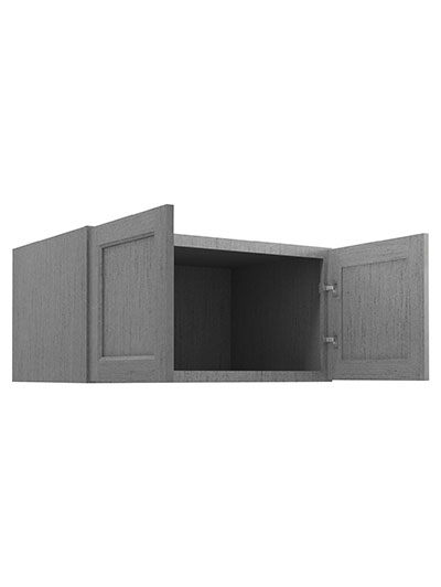 TG-W361824B: Midtown Grey 36″ Refrigerator Wall Cabinet 24″ deep
