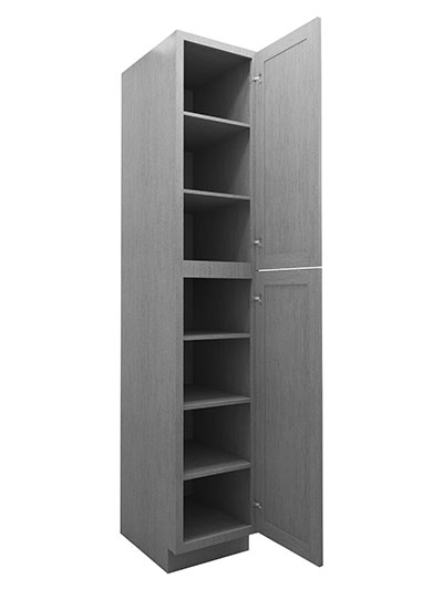 TG-WP1896: Midtown Grey 18″ 2 Door Pantry Cabinet