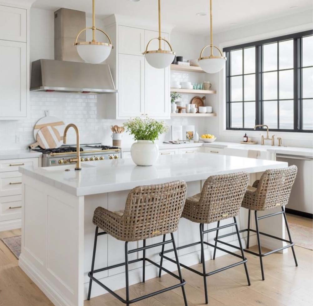 White Shaker Modern Kitchen | Kitchen Design Inspiration | Cabinetselect.com