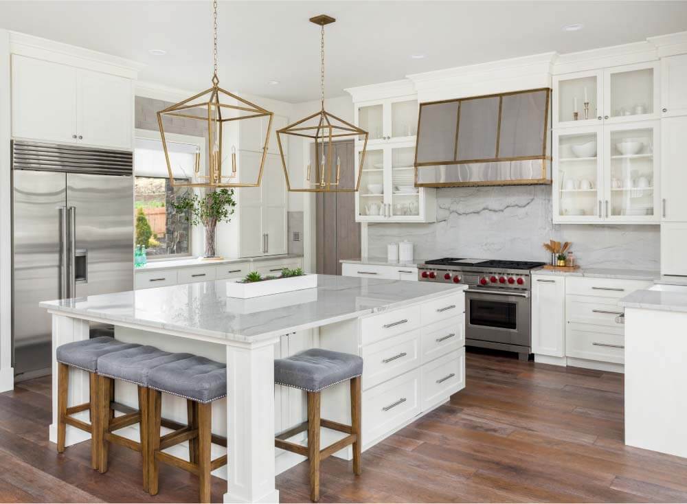 White Shaker Modern Kitchen Cabinets | Kitchen Design Inspiration | Cabinetselect.com
