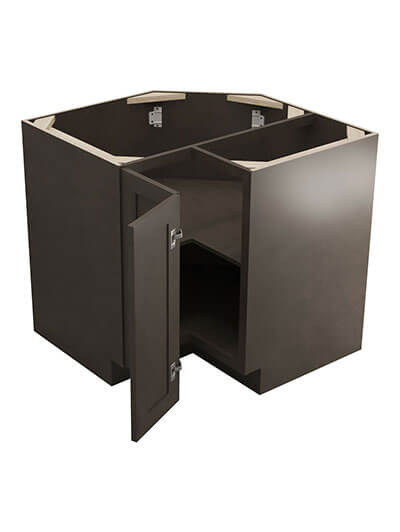 TS-LS3612S: Townsquare Grey 36″ Easy Reach Corner Cabinet