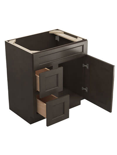 TS-S3021DL-34-1/2″: Townsquare Grey 30″ Left Drawers (2) Vanity
