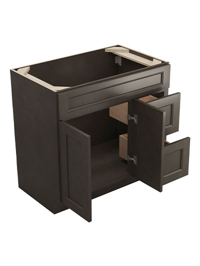 TS-S3621BDR-34-1/2″: Townsquare Grey 36″ Right Drawers (2) Vanity