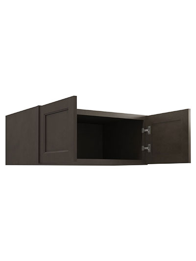 TS-W361524B: Townsquare Grey 36″ Refrigerator Wall Cabinet 24″ deep