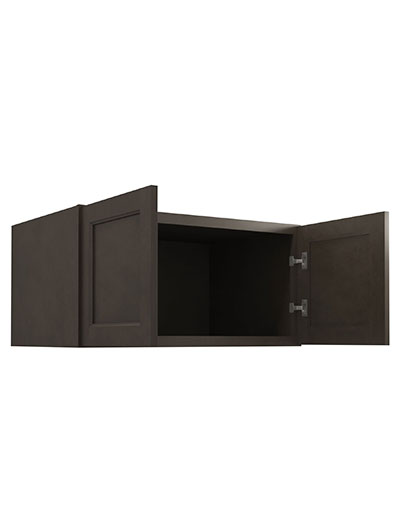 TS-W361824B: Townsquare Grey 36″ Refrigerator Wall Cabinet 24″ deep